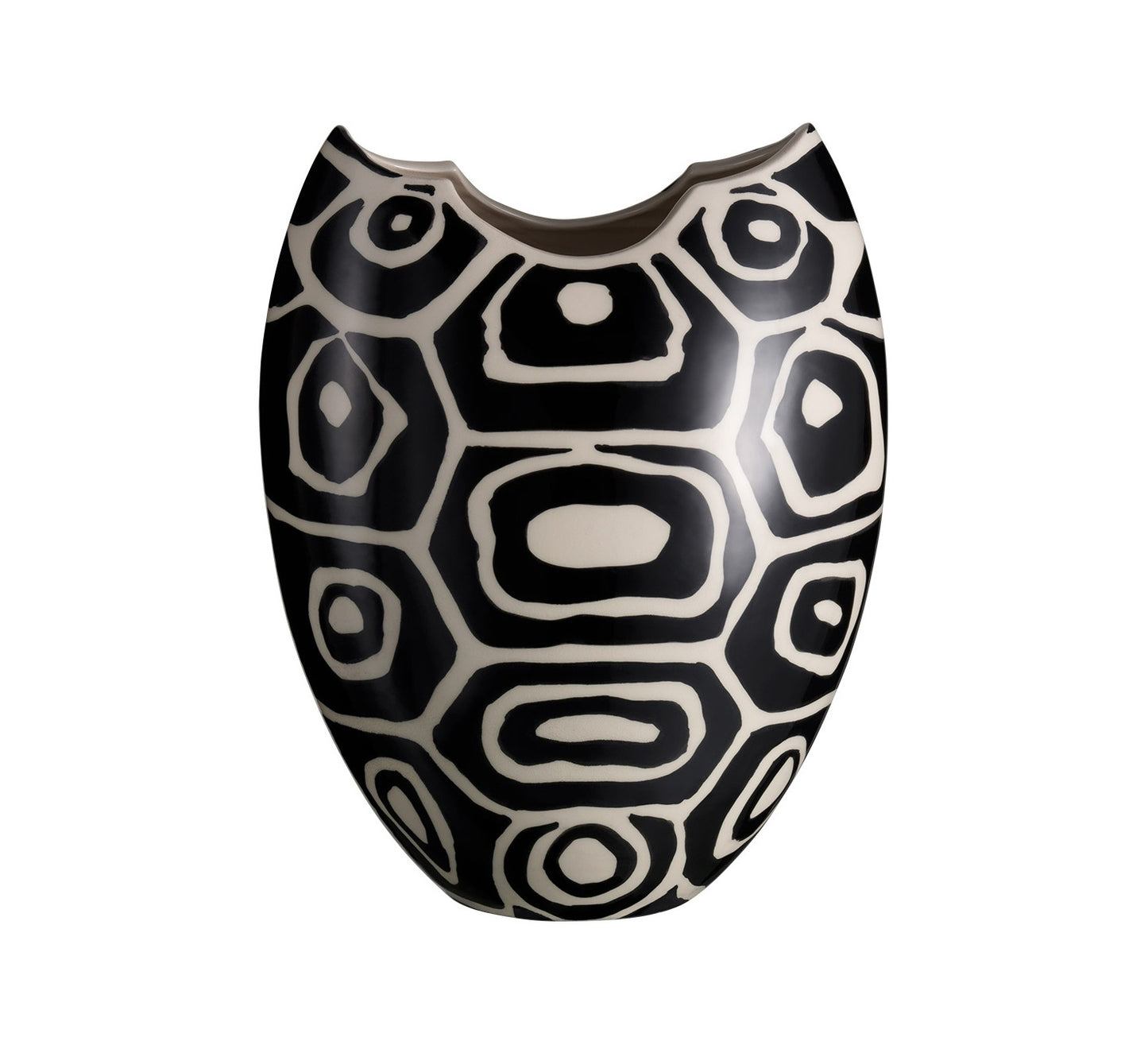Porcelain Black and White Vase