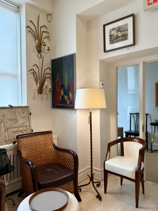 Pair of Gold Gilt Wheat Sheaf Sconces