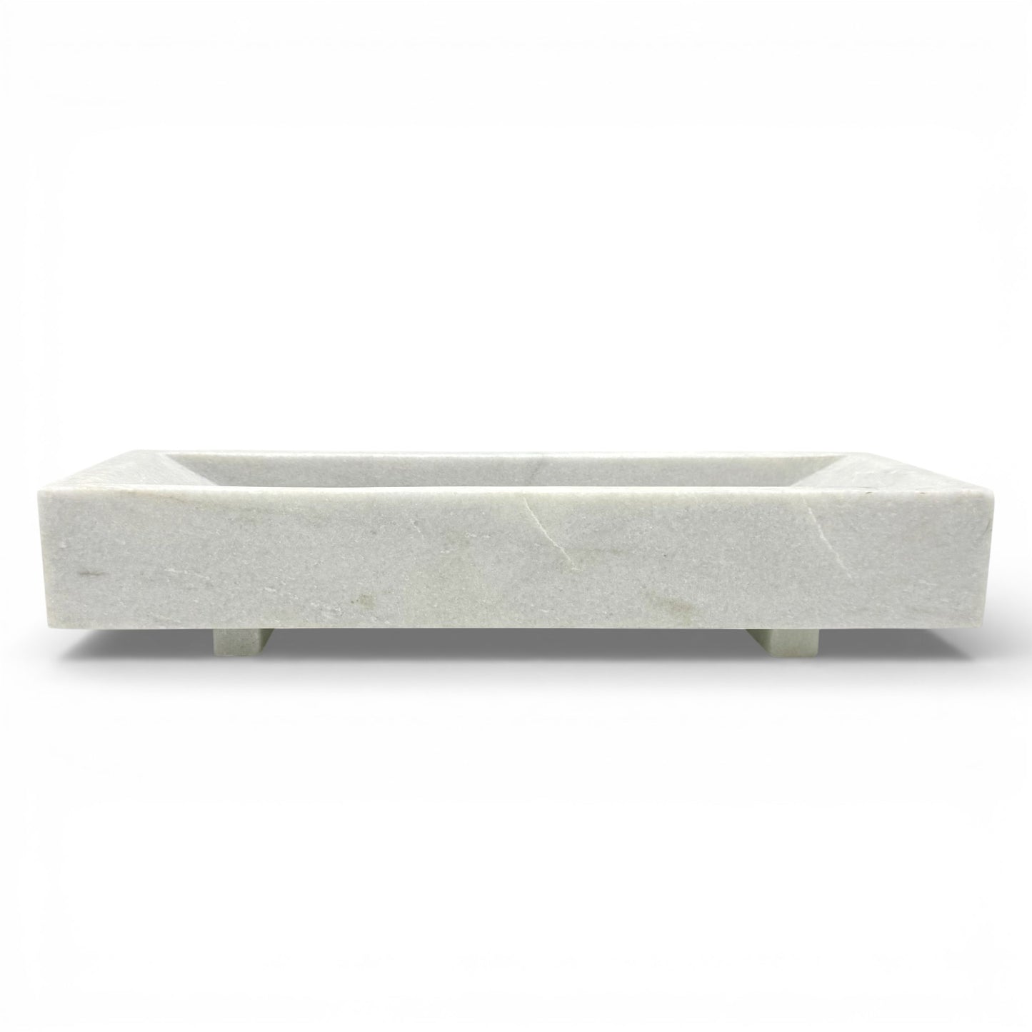 White Marble Rectangular Tray