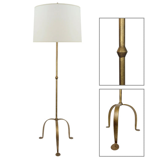 Gilt Iron Standing Lamp