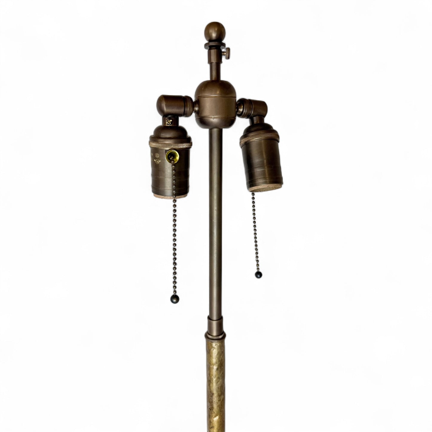Gilt Iron Standing Lamp with Curled Feet