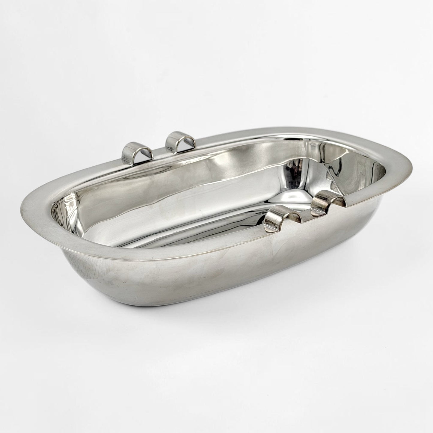 Italian Modernist Silverplate Bowl by Sabattini