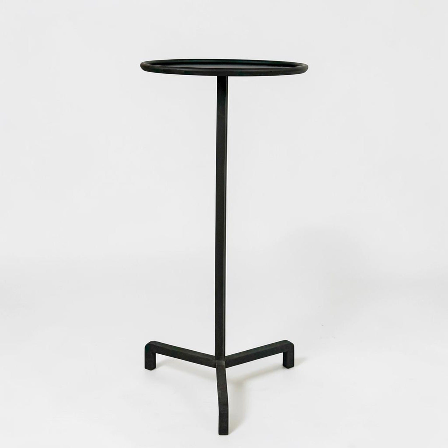 Matte Black Iron Tripod Table