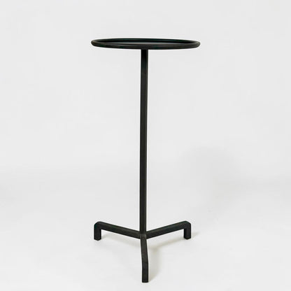 Matte Black Iron Tripod Table