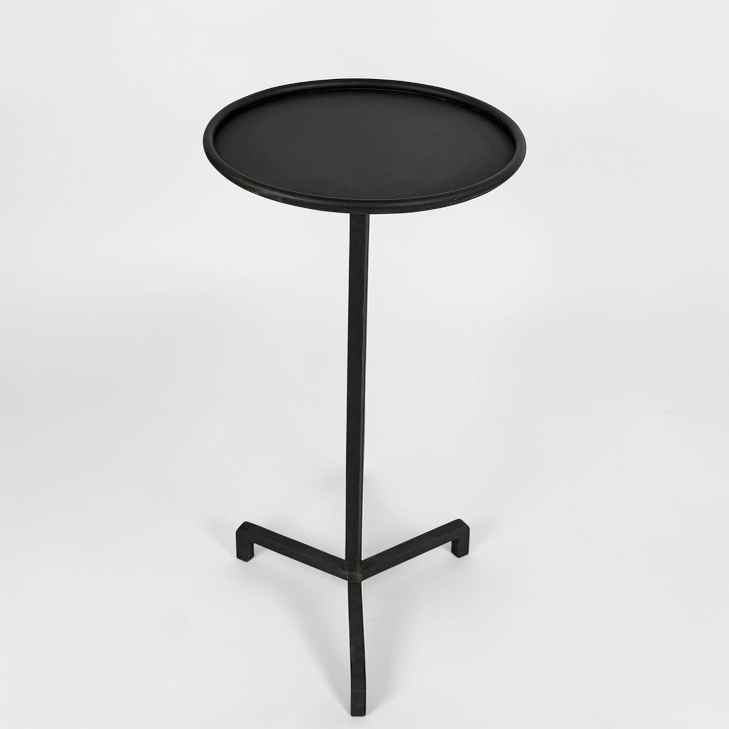 Matte Black Iron Tripod Table