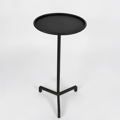 Matte Black Iron Tripod Table