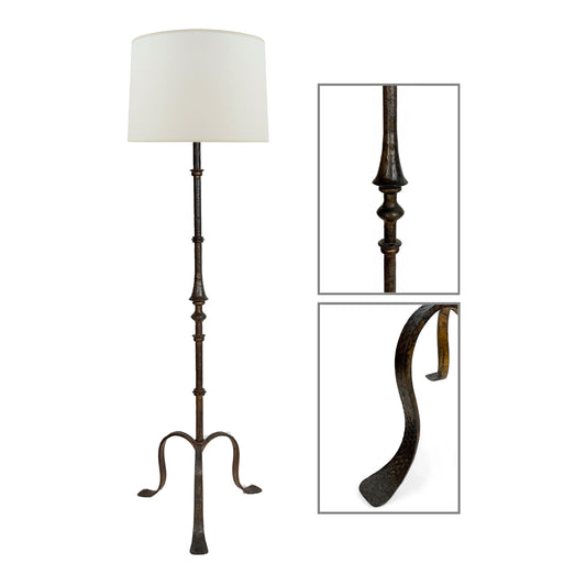 Textured Iron Standing Lamp
