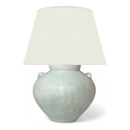 Textured Stoneware Table Lamp