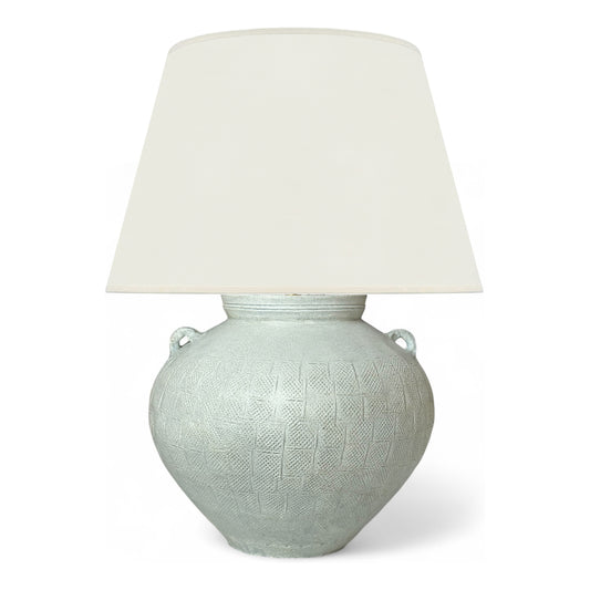 Textured Stoneware Table Lamp