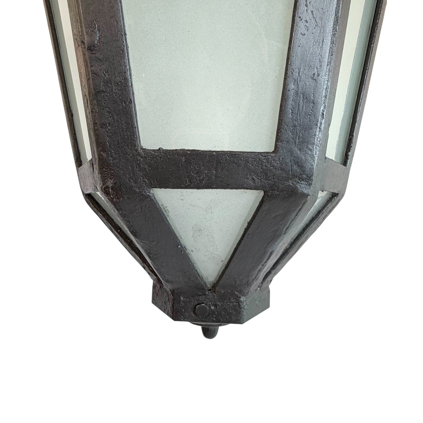 Large French Hexagonal Iron Lantern