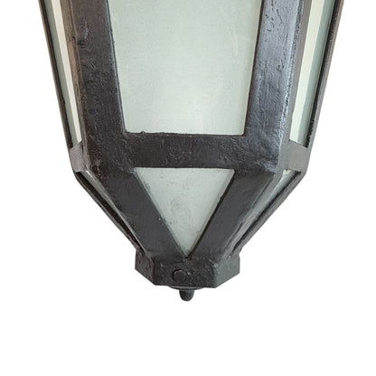 Large French Hexagonal Iron Lantern