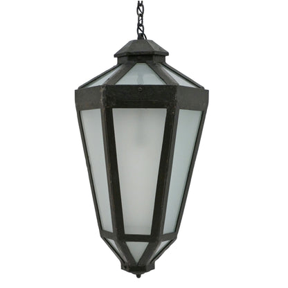 Large French Hexagonal Iron Lantern