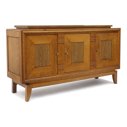 Oak Three Door French Sideboard