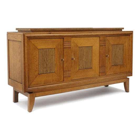 Oak Three Door French Sideboard