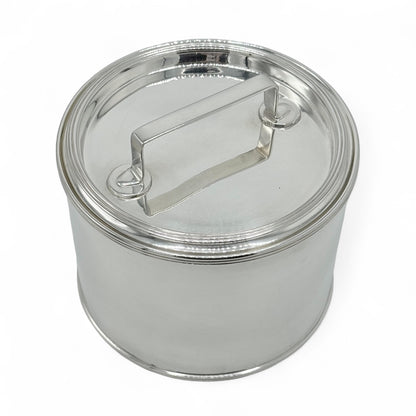 Round Silver Plate Box