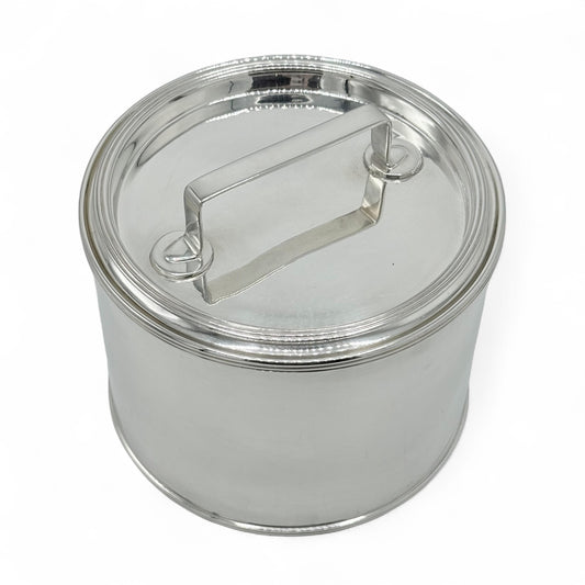 Round Silver Plate Box