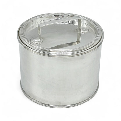 Round Silver Plate Box