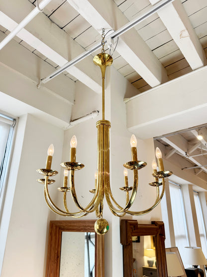 Italian Brass Chandelier