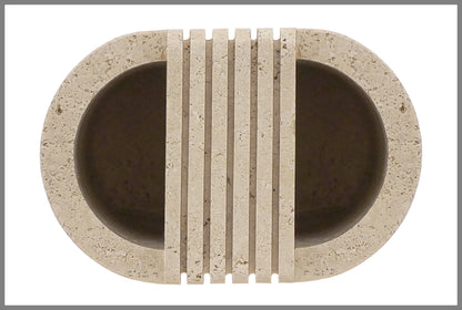 Italian Travertine Vase by Cerri Nestore