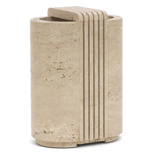 Italian Travertine Vase by Cerri Nestore