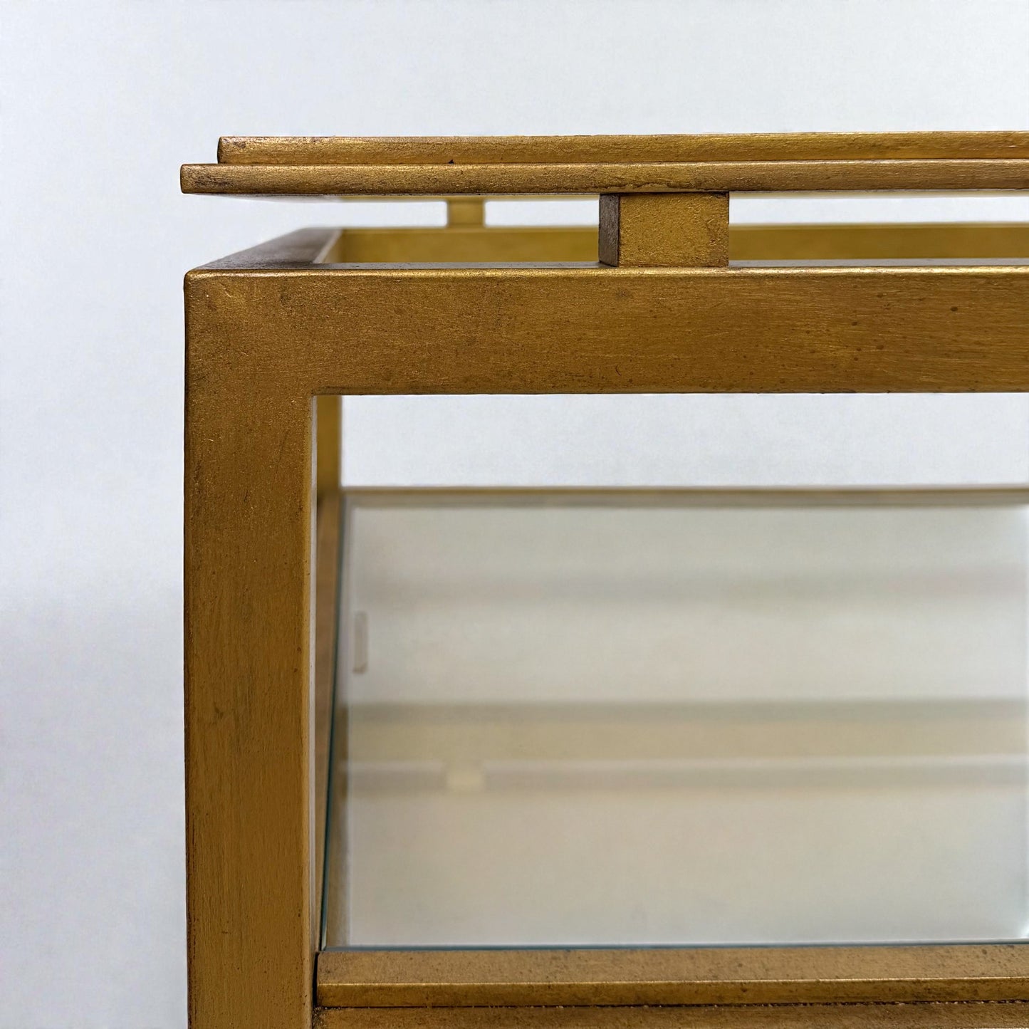 French Mid Century Gilt Iron Coffee Table by Ramsay