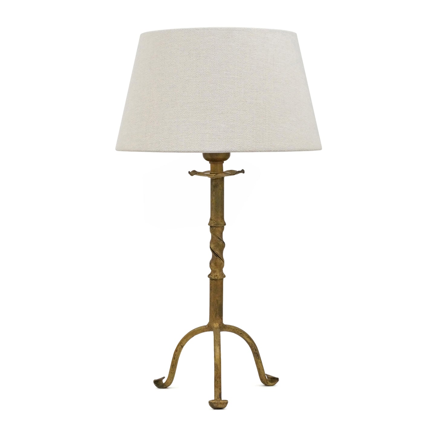 Small Gilt Iron Table Lamp