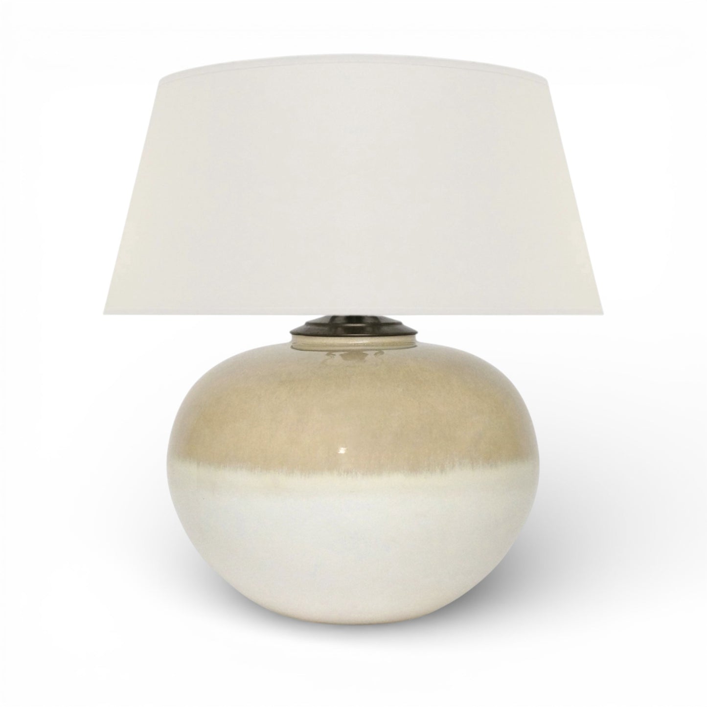 Beige and Ivory Ceramic Table Lamp
