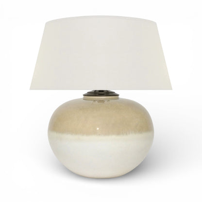 Beige and Ivory Ceramic Table Lamp