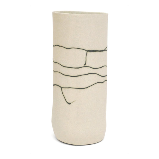 Tall Stoneware Vase