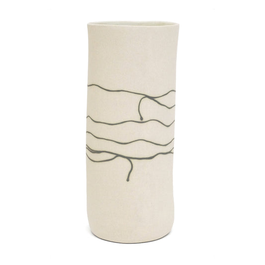 Tall Stoneware Vase