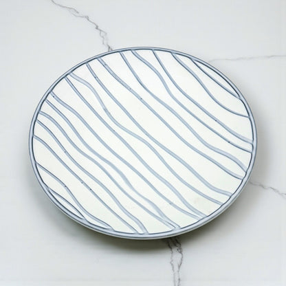 White and Blue Porcelain "Vine" Platter