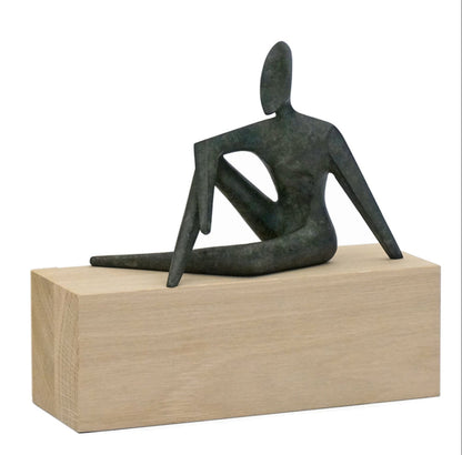 Bronze Seated Figural Sculpture