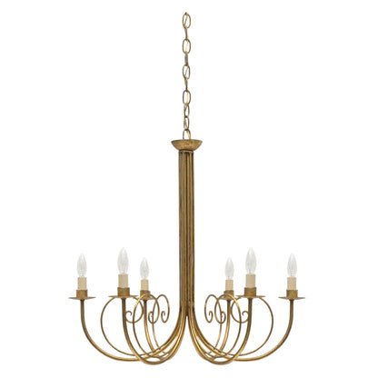 Gilt Iron Chandelier