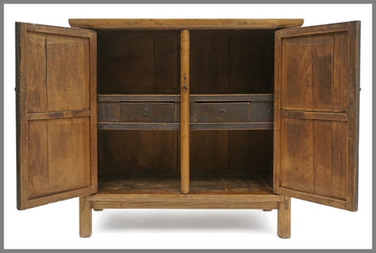 Two Door Chinese Elm Cabinet