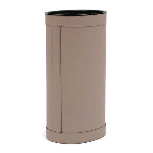 Taupe Leather Umbrella Stand