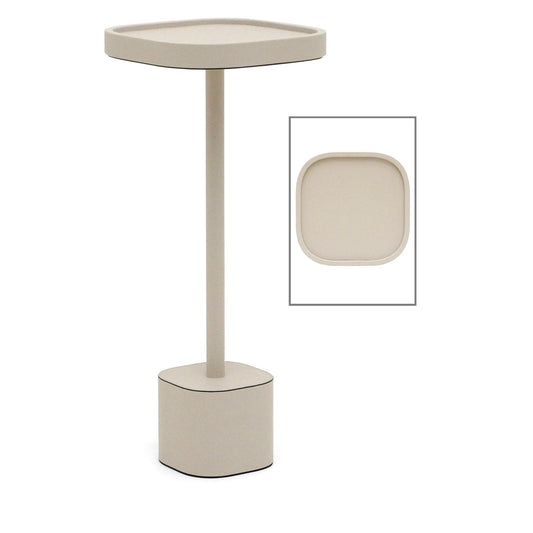 Small Leather Side Table