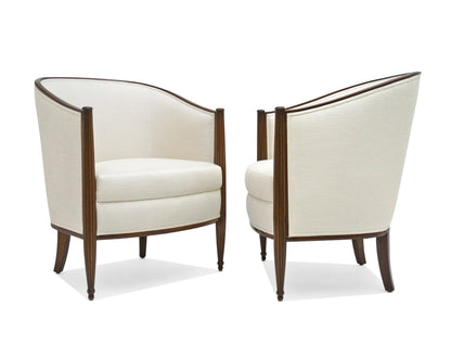 Pair of Curved Back Chairs