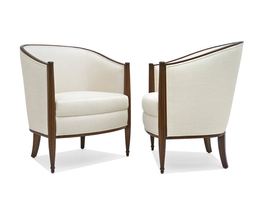 Pair of Curved Back Chairs