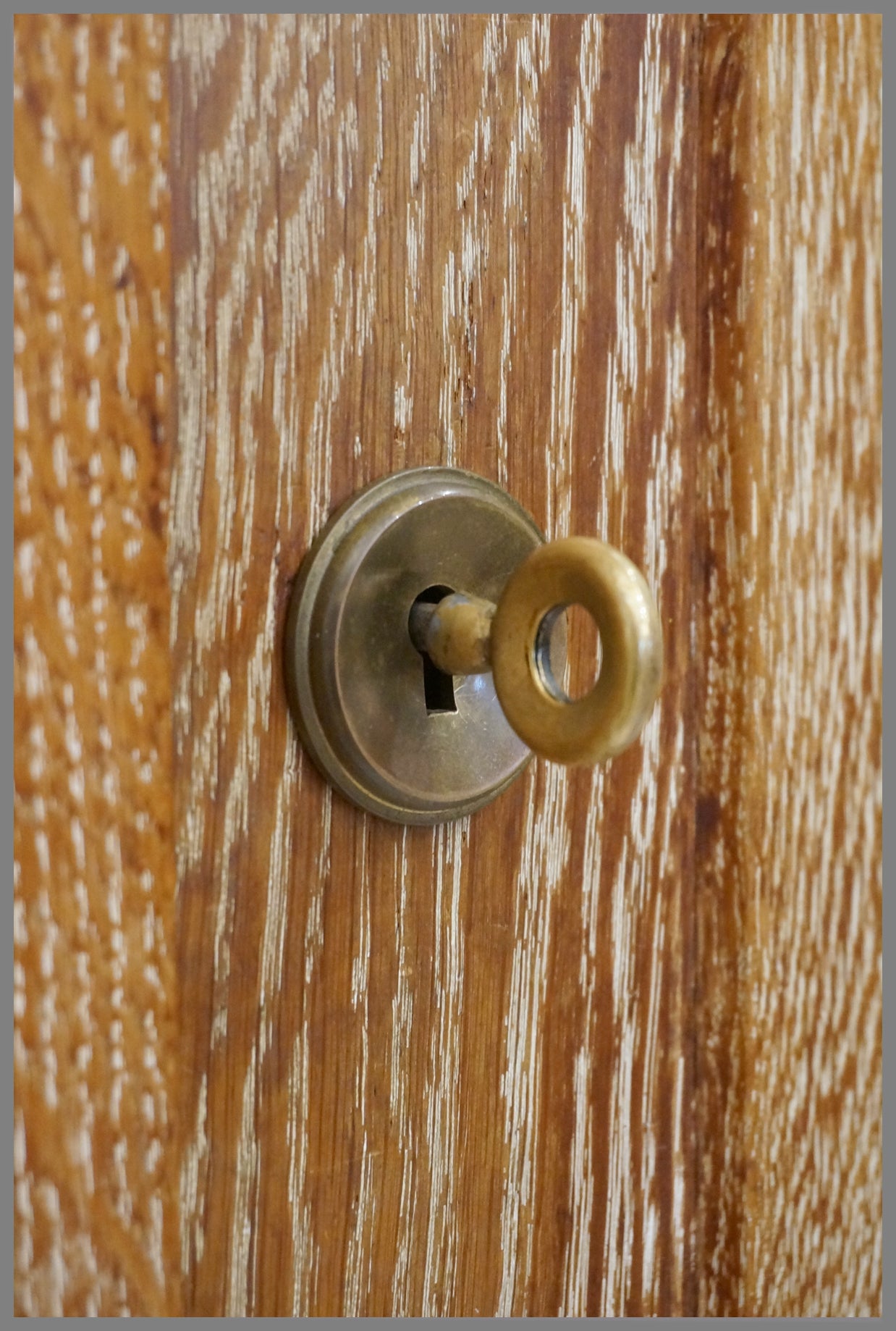 Cerused Oak Cabinet
