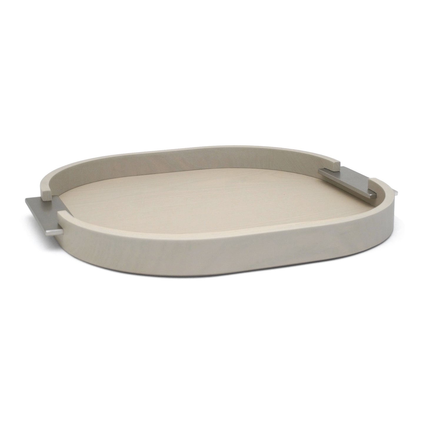 Ashwood Tray with Steel Handles
