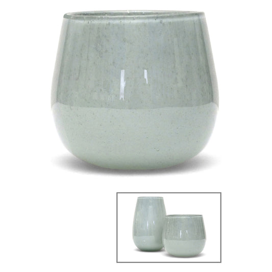 Gray Glass Vase