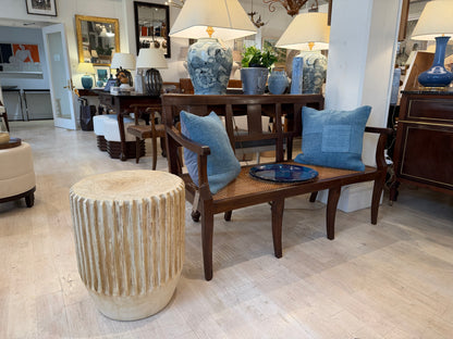 Bleached Ribbed Suar Wood Table