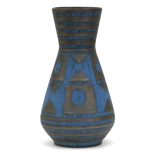 Blue and Black Ceramic Vase