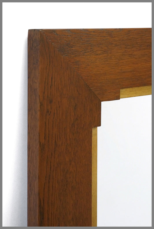 Oak and Gilt Mirror