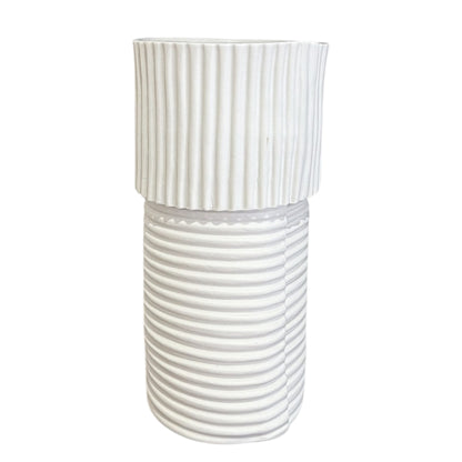 White Porcelain "Calpis" Vase - Med