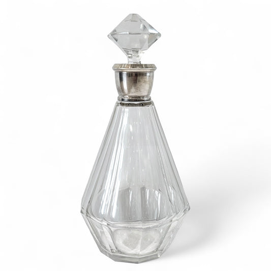 French Crystal and Sterling Decanter