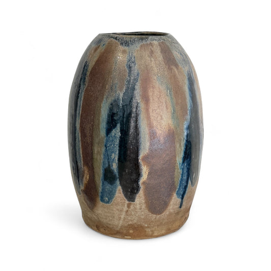 Vintage Multicolored Drip Glaze Vase