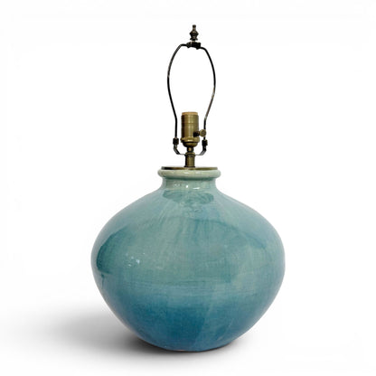 Large Blue/Green Ceramic Table Lamp