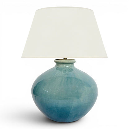 Large Blue/Green Ceramic Table Lamp