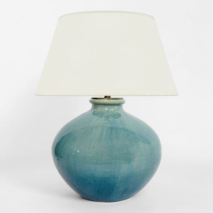 Large Blue/Green Ceramic Table Lamp
